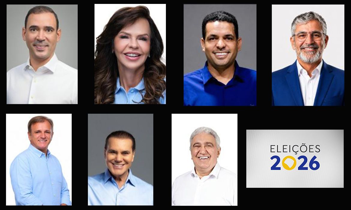 Brasília (DF), 23/09/2026 - Candidatos ao governo de Tocantins. Foto: Arte/Agência Brasil
