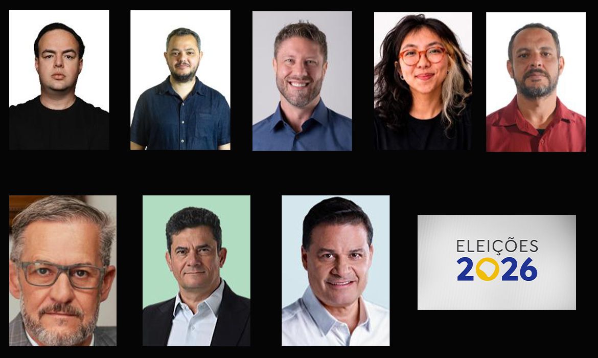 Brasília (DF), 24/09/2026 - Candidatos ao governo do Paraná. Foto: Arte/Agência Brasil