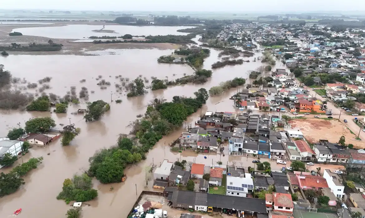 26/07/2026 - Mais de 2 mil residências foram afetadas pelas chuvas, em São Lourenço do Sul . Foto: Prefeitura de São Lourenço do Sul