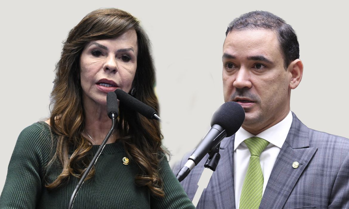 Brasília (DF), 04/10/2026 - Candidatos ao governo do Tocantins. Professora Dorinha e Vicentinho Júnior. Foto: Arte/Agência Brasil