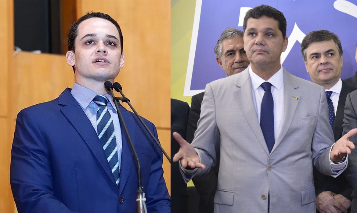 Brasília (DF), 04/10/2026 - Eleições 2026. Candidatos ao governo do Espírito Santo. Ricardo Ferraço e Lorenzo Pazolini. Foto: Arte/Agência Brasil