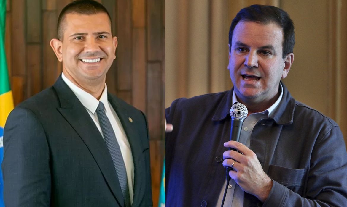 Brasília (DF), 04/10/2026 - Candidatos ao governo do Rio de Janeiro. Douglas Ruas e Eduardo Paes. Foto: Arte/Agência Brasil